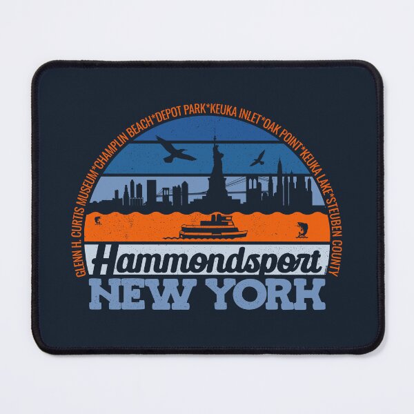 Item preview, Hammondsport New York Sunset Retro Vintage Local Pride Logo designed and sold by CRHPOD20.