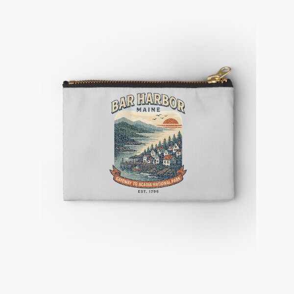 Item preview, Bar Harbor Maine Vintage Coastal Travel Poster | Gateway to Acadia National Park designed and sold by paulo silveira.