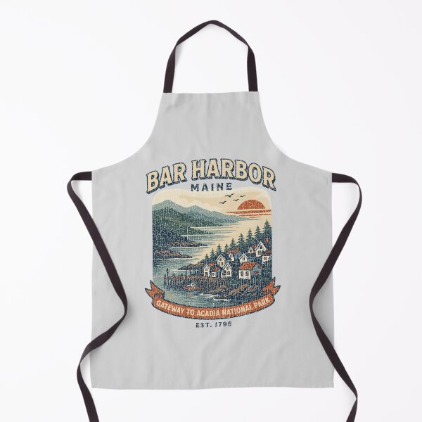 Item preview, Bar Harbor Maine Vintage Coastal Travel Poster | Gateway to Acadia National Park designed and sold by paulo silveira.