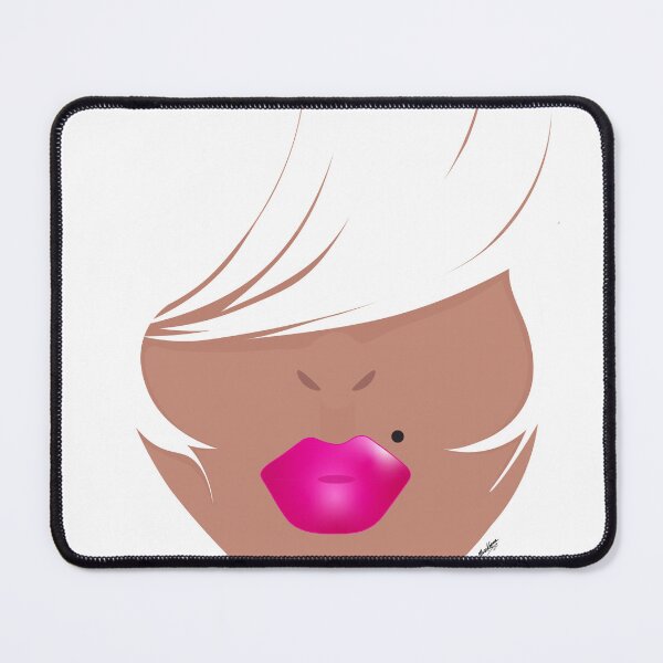 Item preview, Platinum Bangs and Pink Lips Illustration designed and sold by Muse+Karma.