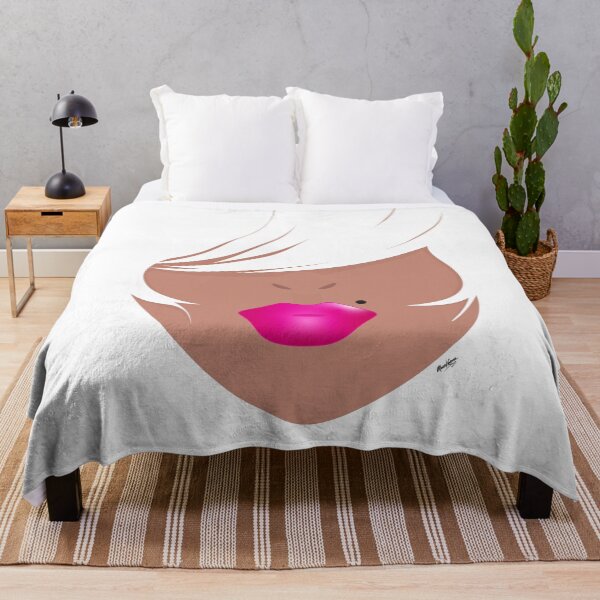 Item preview, Platinum Bangs and Pink Lips Illustration designed and sold by Muse+Karma.