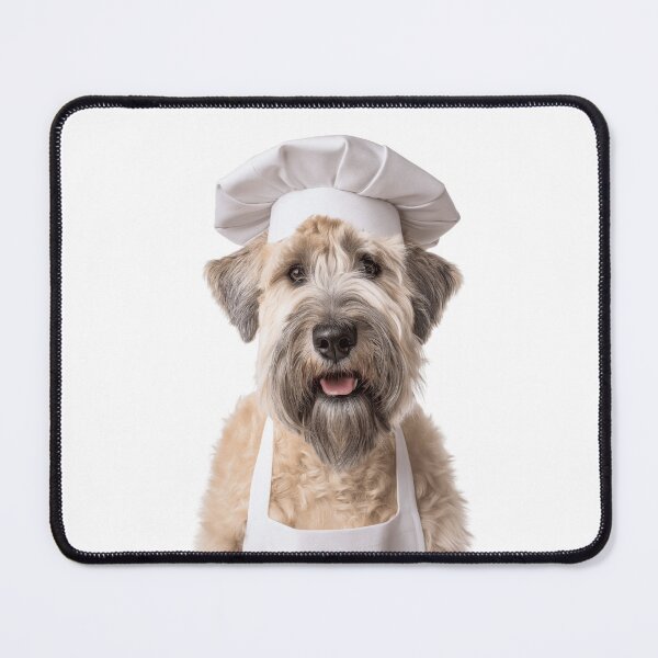 Item preview, Funny Soft Coated Wheaten Terrier Dog Chef Realistic Animal Cooking Humor Art designed and sold by LazyOwlStore.