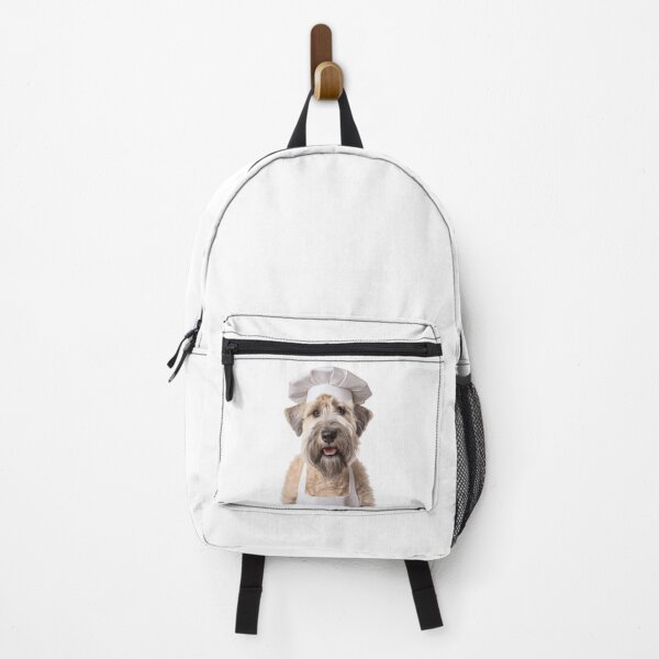 Item preview, Funny Soft Coated Wheaten Terrier Dog Chef Realistic Animal Cooking Humor Art designed and sold by LazyOwlStore.