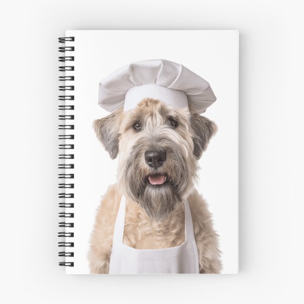 Item preview, Funny Soft Coated Wheaten Terrier Dog Chef Realistic Animal Cooking Humor Art designed and sold by LazyOwlStore.