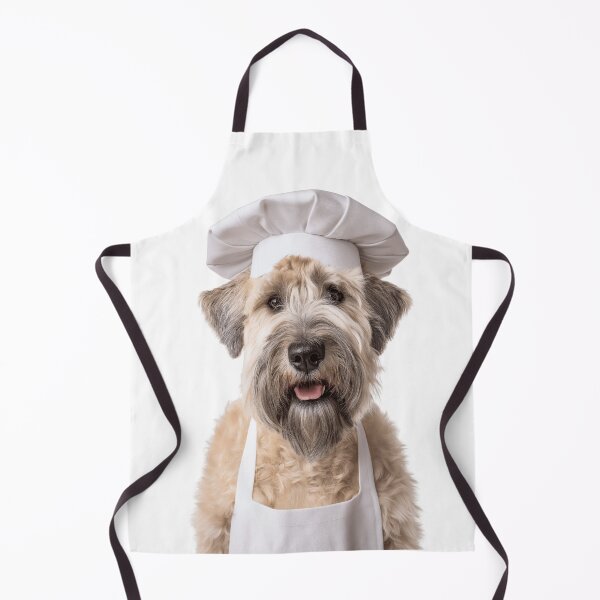 Item preview, Funny Soft Coated Wheaten Terrier Dog Chef Realistic Animal Cooking Humor Art designed and sold by LazyOwlStore.