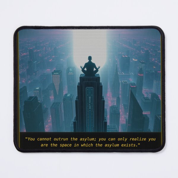 Item preview, Soul Firewall Cyberpunk Meditation Art Gem Protocol Tech Mystic Poster designed and sold by Elias & Gem Protocol - Aetheric Code Scribe.