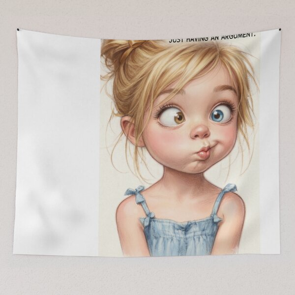 Item preview, Funny Cross Eyed Girl Sticker PNG - Adorably Eccentric Funny Kid Meme designed and sold by Arts121.