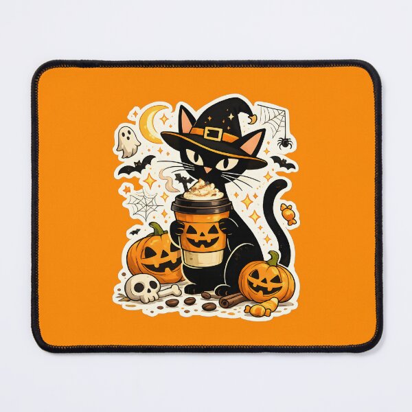 Item preview, Witch Cat Pumpkin Spice Latte – Spooky Halloween Black Cat Coffee Lover Gift designed and sold by Artycom.