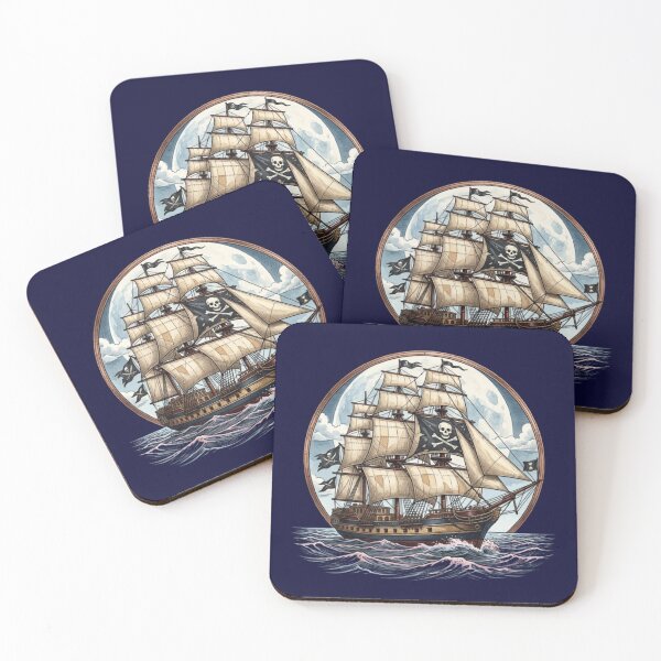 Item preview, Pirate Ship – Surreal Ocean Adventure Art designed and sold by Dogandesighn.