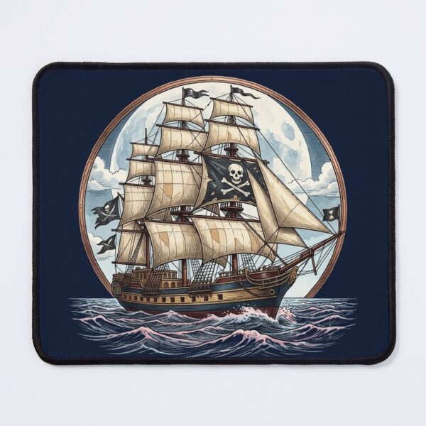 Item preview, Pirate Ship – Surreal Ocean Adventure Art designed and sold by Dogandesighn.