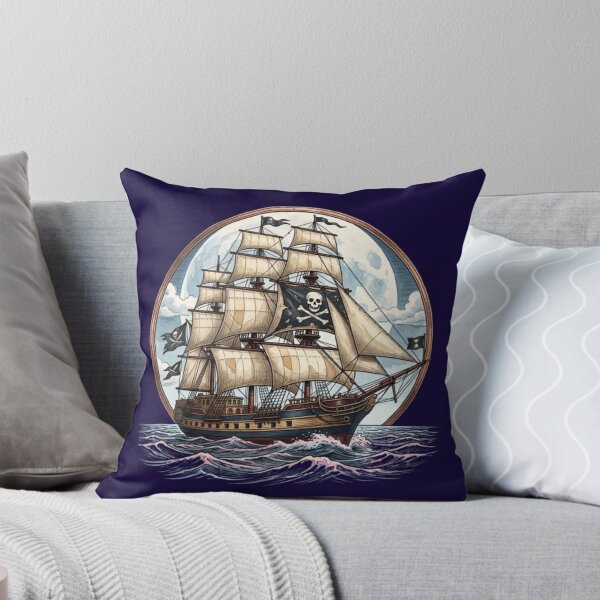 Item preview, Pirate Ship – Surreal Ocean Adventure Art designed and sold by Dogandesighn.