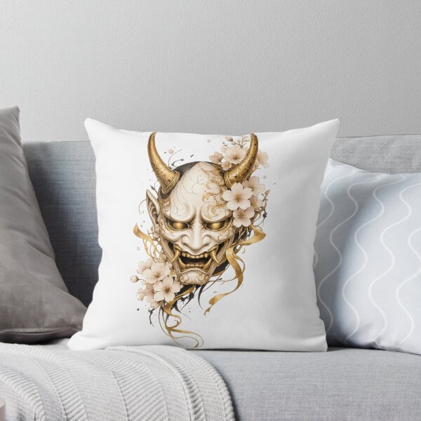 Item preview, Ivory & Gold Hannya Mask designed and sold by ichiyori.