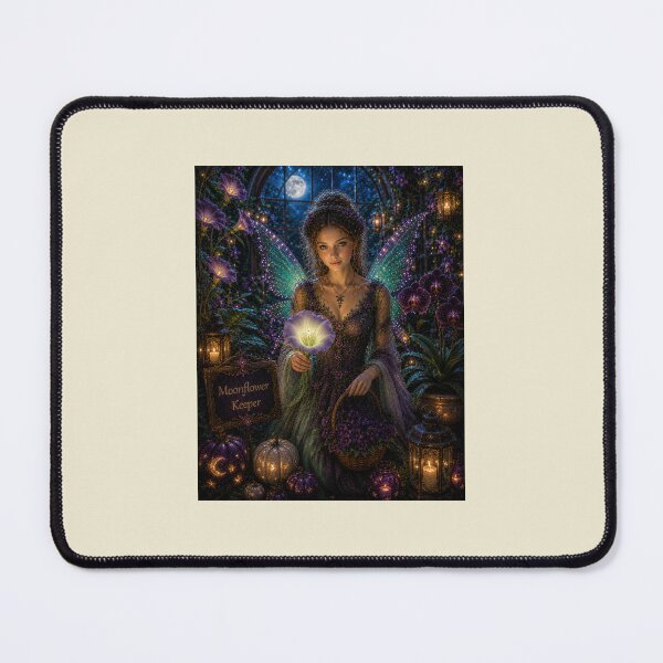Item preview, Moonflower Keeper – Enchanted Halloween Greenhouse Fairy designed and sold by Novel Works Studio.