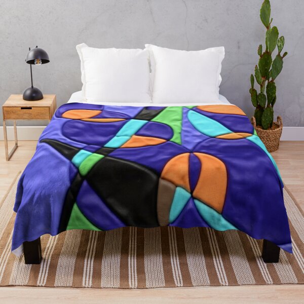 Item preview, symbols leather C colorful geometric abstract design designed and sold by SmashingDeals.