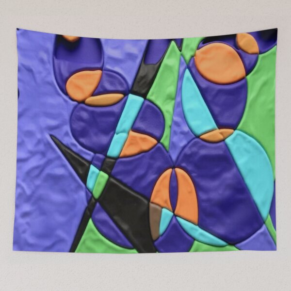 Item preview, symbols leather C colorful geometric abstract design designed and sold by SmashingDeals.