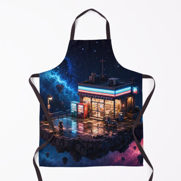 Item preview, Late Night Space Mart on an Asteroid designed and sold by pixelpopplanet.