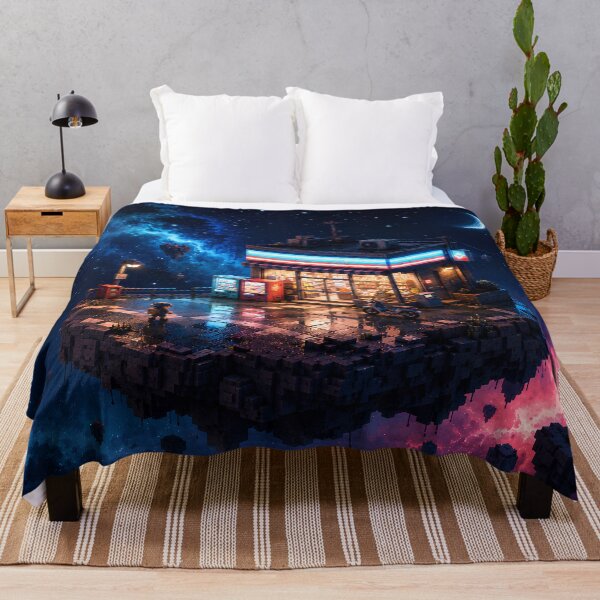 Item preview, Late Night Space Mart on an Asteroid designed and sold by pixelpopplanet.