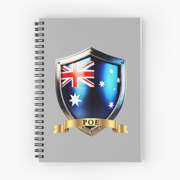 Item preview, Poe Australian Heritage Crest Shield designed and sold by Highlandkings.