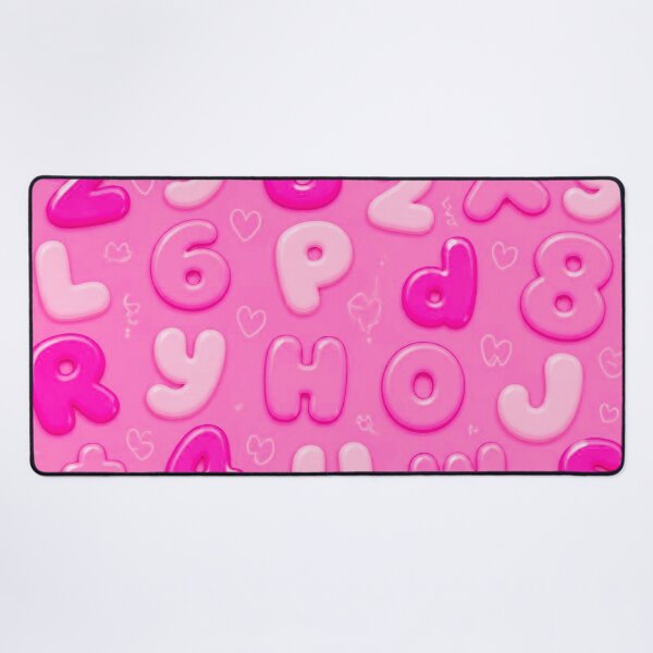Item preview, Pink Alphabet & Numbers Pattern – Cute Kawaii ABC Seamless Design designed and sold by IMuDesigner.