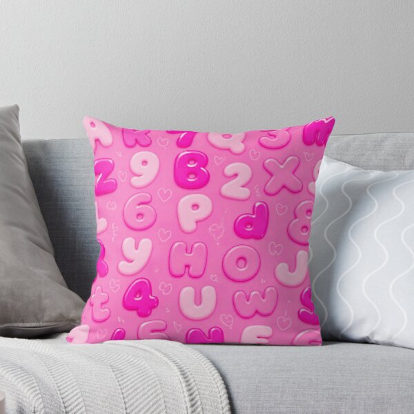 Item preview, Pink Alphabet & Numbers Pattern – Cute Kawaii ABC Seamless Design designed and sold by IMuDesigner.