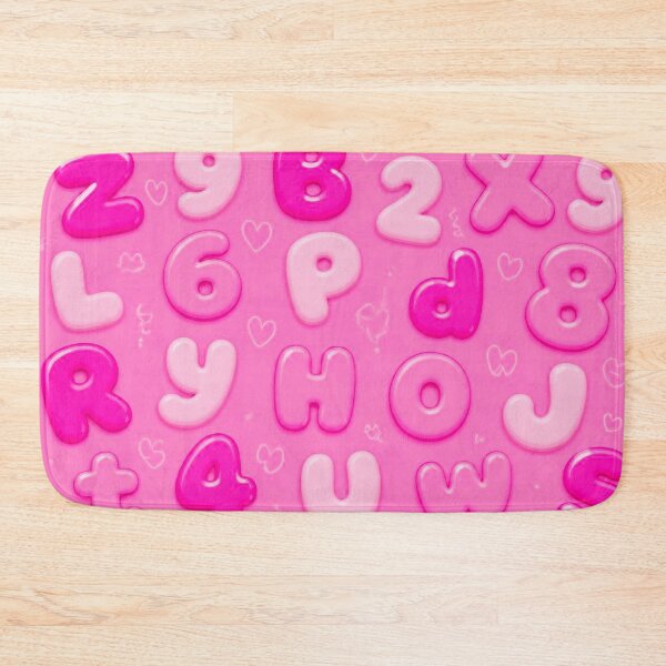 Item preview, Pink Alphabet & Numbers Pattern – Cute Kawaii ABC Seamless Design designed and sold by IMuDesigner.