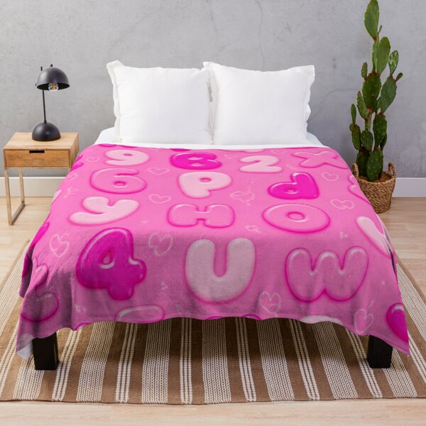Item preview, Pink Alphabet & Numbers Pattern – Cute Kawaii ABC Seamless Design designed and sold by IMuDesigner.