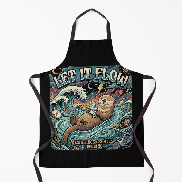Item preview, Stoic Otter – Let It Flow Philosophy Art designed and sold by Dogandesighn.