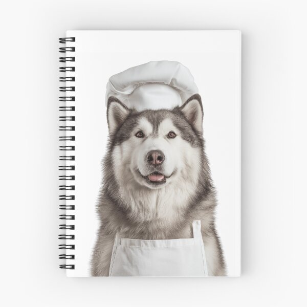 Item preview, Funny Alaskan Malamute Dog Chef Realistic Animal Cooking Humor Art designed and sold by LazyOwlStore.