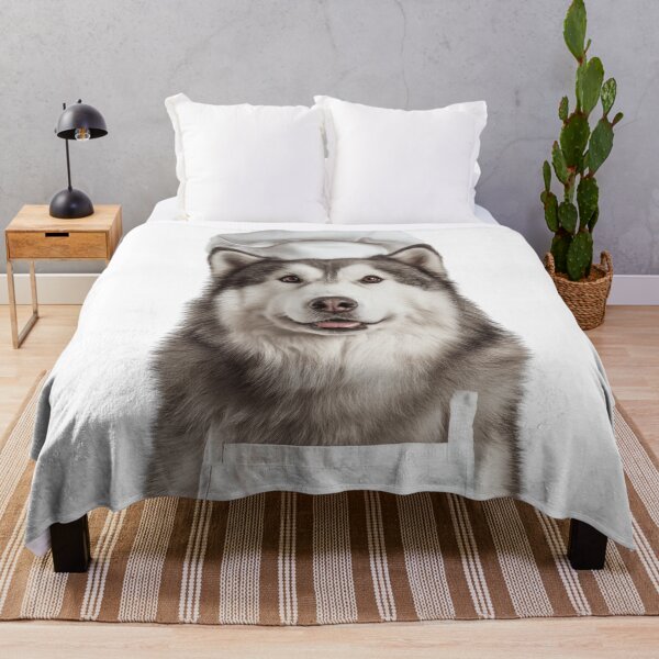 Item preview, Funny Alaskan Malamute Dog Chef Realistic Animal Cooking Humor Art designed and sold by LazyOwlStore.
