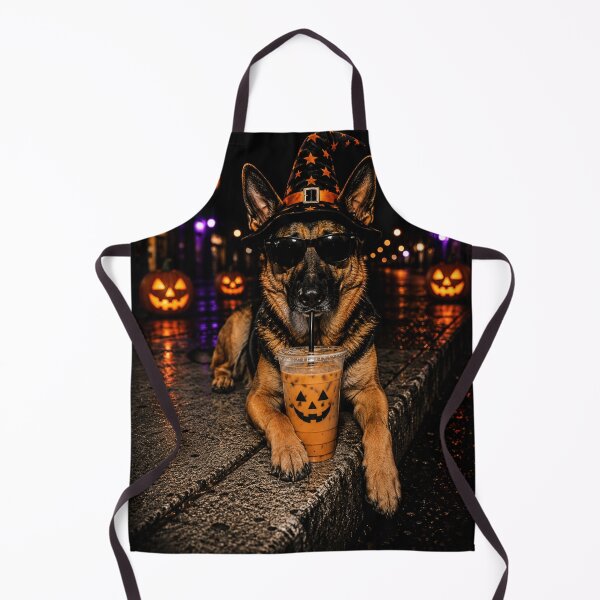 Item preview, German Shepherd Halloween Coffee Pumpkin Spooky Dog Fall designed and sold by Artbyrome.