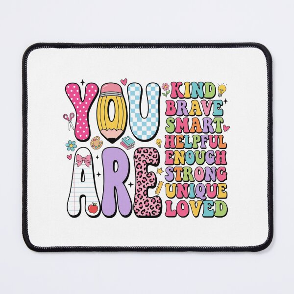 Item preview, You Are Kind Brave Smart Helpful Enough Strong Unique Loved Teacher designed and sold by raedattia.