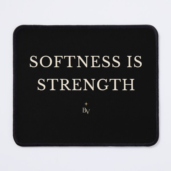 Item preview, Softness Is Strength | Minimalist Inspirational Typography T-Shirt designed and sold by BeaVibes.