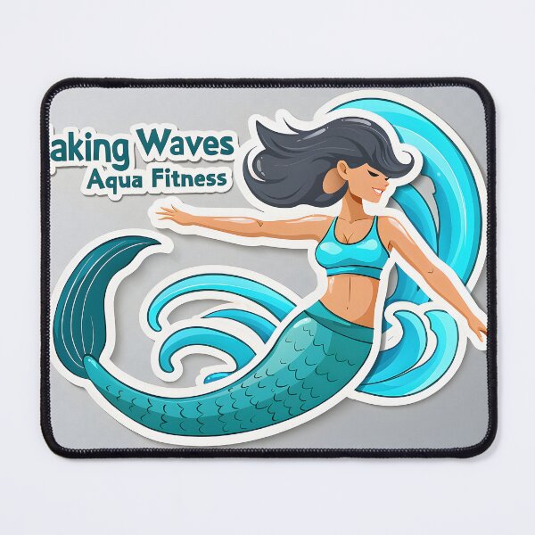 Item preview, Making Waves – Aqua Fitness Mermaid designed and sold by Halbeskilo.