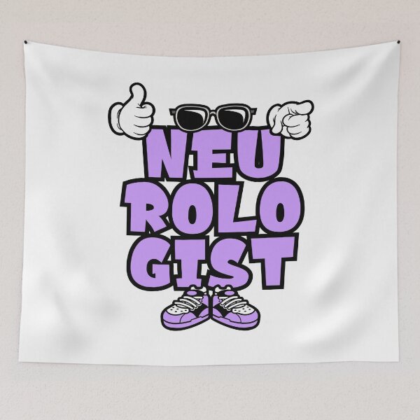 Item preview, NEUROLOGIST - PROFESSIONS Graffiti Character Bold Popart designed and sold by NFTWords.