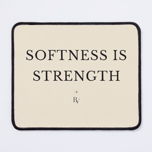 Item preview, Softness Is Strength | Minimalist Inspirational Typography T-Shirt designed and sold by BeaVibes.
