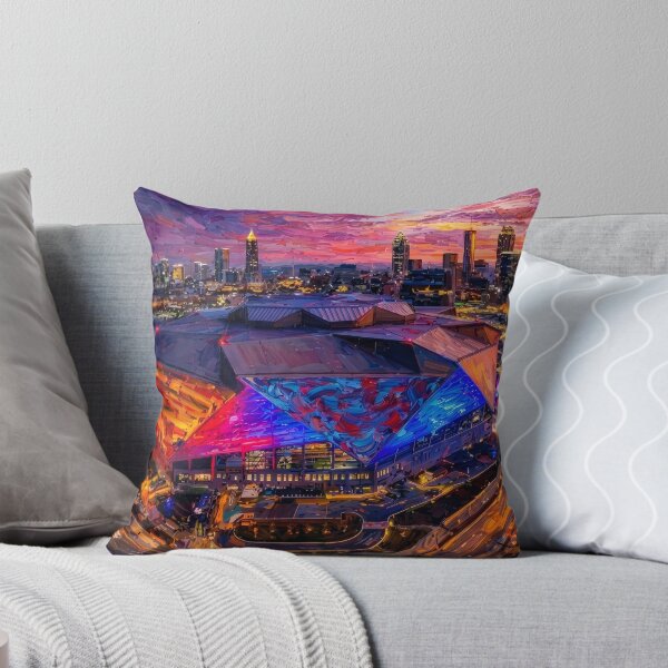 Item preview, Atlanta Cityscape and Stadium Painting designed and sold by Iceberg Comic Book Lounge.