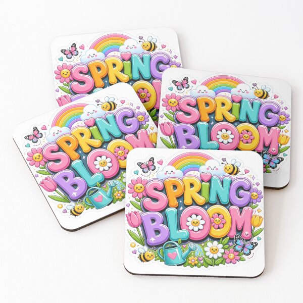 Item preview, SPRING BLOOM Graffiti Sticker PNG | Colorful Floral Typography | Cute Spring Aesthetic Vinyl Decal for Laptop, Journal & Water Bottle designed and sold by Stylestickers55.