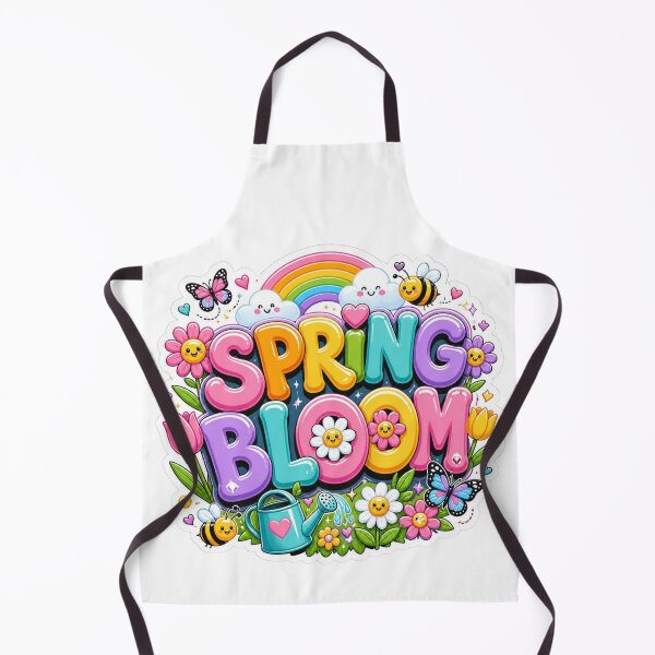 Artikelvorschau, Graffiti-Aufkleber „Frühlingsblüte“ (PNG) | Farbenfrohe florale Typografie | Niedlicher Frühlings-Aufkleber aus Vinyl für Laptop, Notizbuch & Wasserflasche entworfen und verkauft von Stylestickers55.