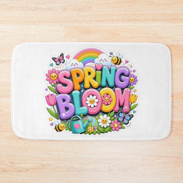 Item preview, SPRING BLOOM Graffiti Sticker PNG | Colorful Floral Typography | Cute Spring Aesthetic Vinyl Decal for Laptop, Journal & Water Bottle designed and sold by Stylestickers55.