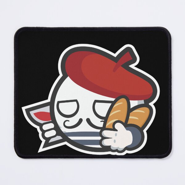 Item preview, Classic French Parisian Countryball Cartoon with Baguette designed and sold by Torket-y.