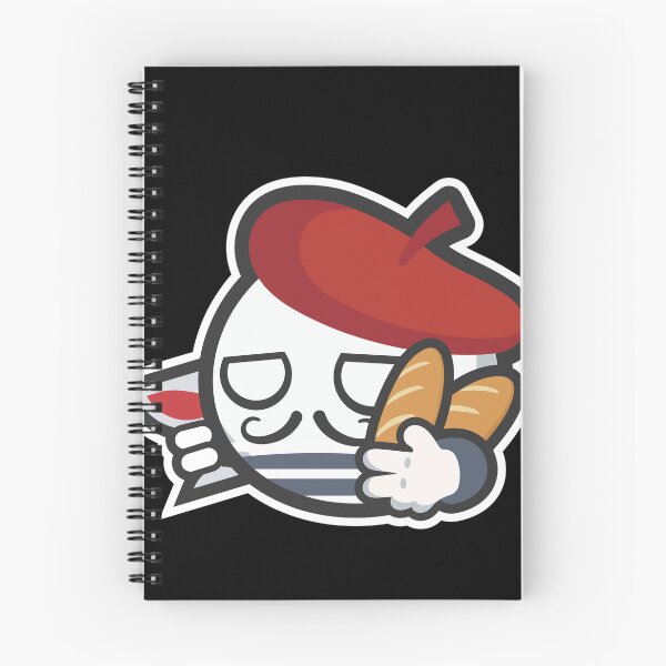 Item preview, Classic French Parisian Countryball Cartoon with Baguette designed and sold by Torket-y.