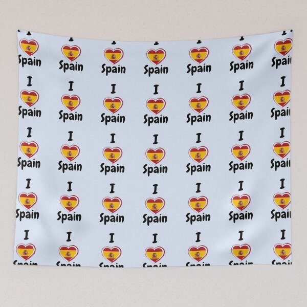 Item preview, Spain Flag Heart - I Love Spain designed and sold by creativerooney.