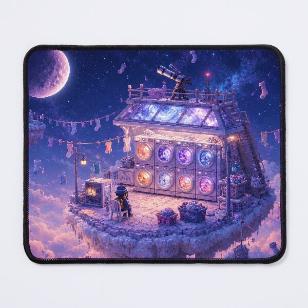 Item preview, Midnight Laundromat on a Lavender Moon designed and sold by pixelpopplanet.