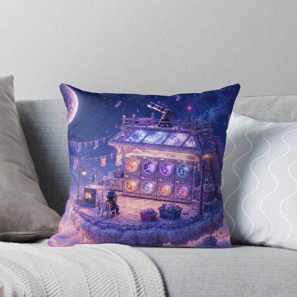 Item preview, Midnight Laundromat on a Lavender Moon designed and sold by pixelpopplanet.