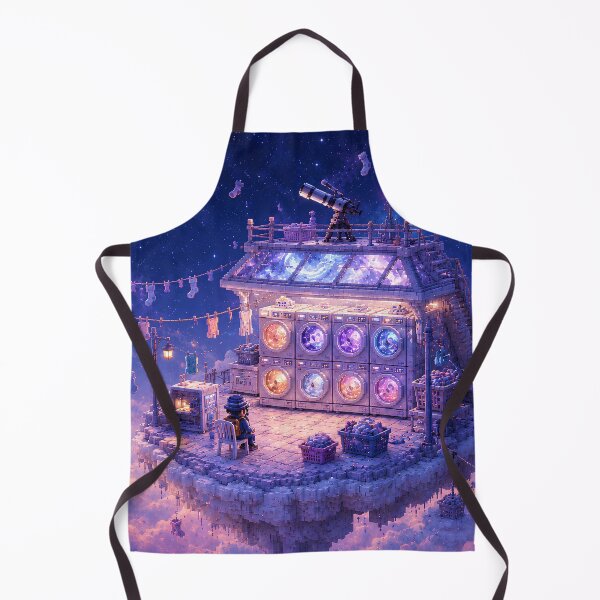 Item preview, Midnight Laundromat on a Lavender Moon designed and sold by pixelpopplanet.