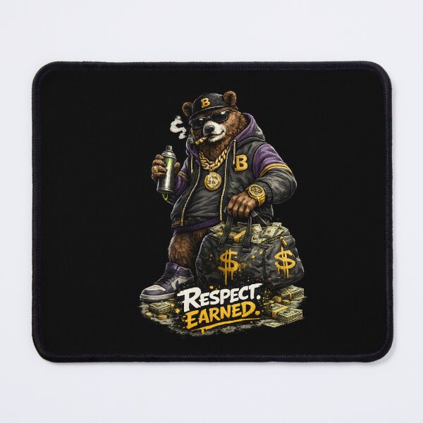Item preview, Bear "Respect Earned" designed and sold by Svetrovnia - Street Style.