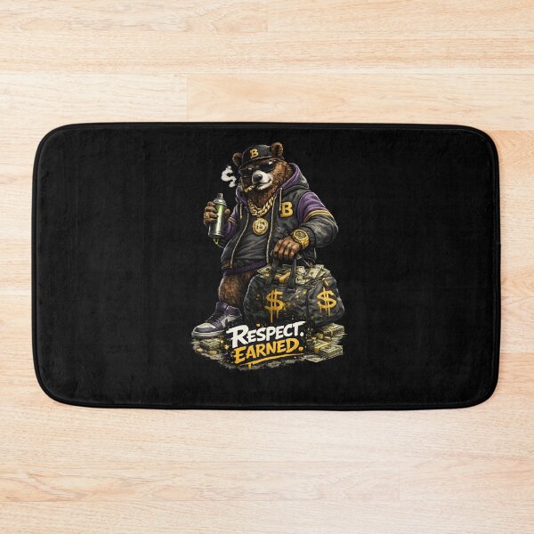 Item preview, Bear "Respect Earned" designed and sold by Svetrovnia - Street Style.