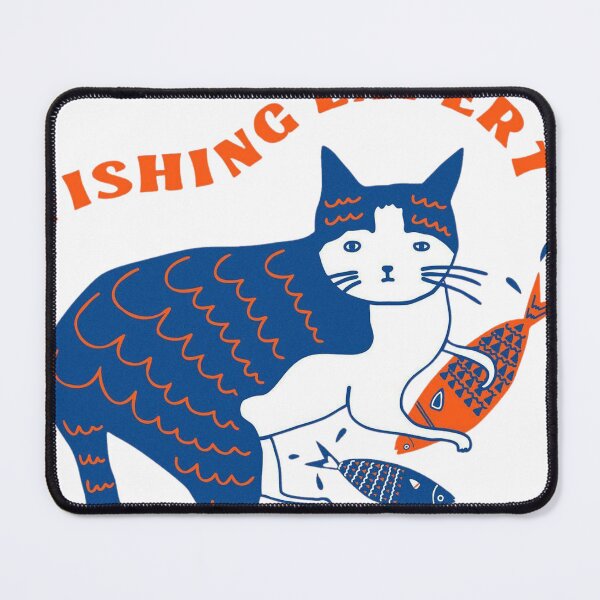 Item preview, Fishing Expert Cat designed and sold by georgeweigan.