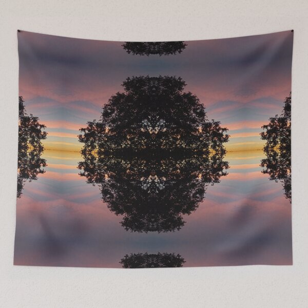 Item preview, Morning sky colors with trees, mirror photo designed and sold by lyloubeaupere.