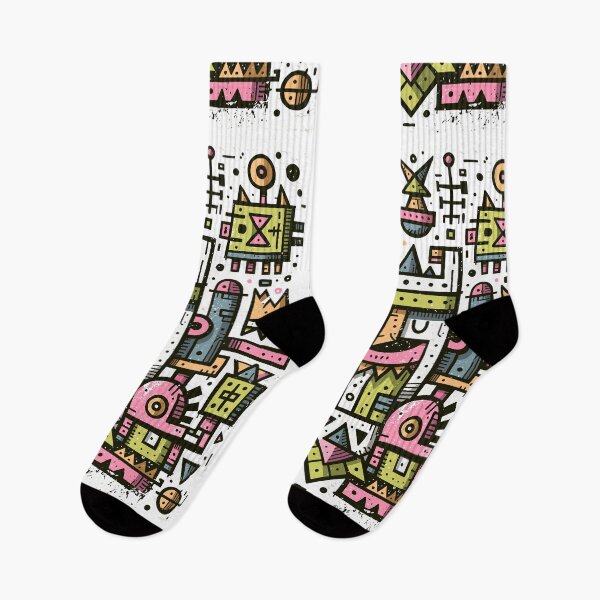 Item preview, Neon Folk Totem — Psychedelic Mask City designed and sold by Romgora.